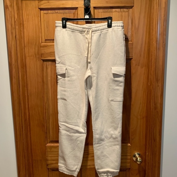 Roxy Flight Time Cargo Pocket Sweatpants Metro Heather Medium NWT - Picture 2 of 8